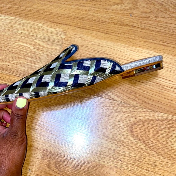 SCHUTZ ROSE CANVAS MULES - Picture 10 of 11